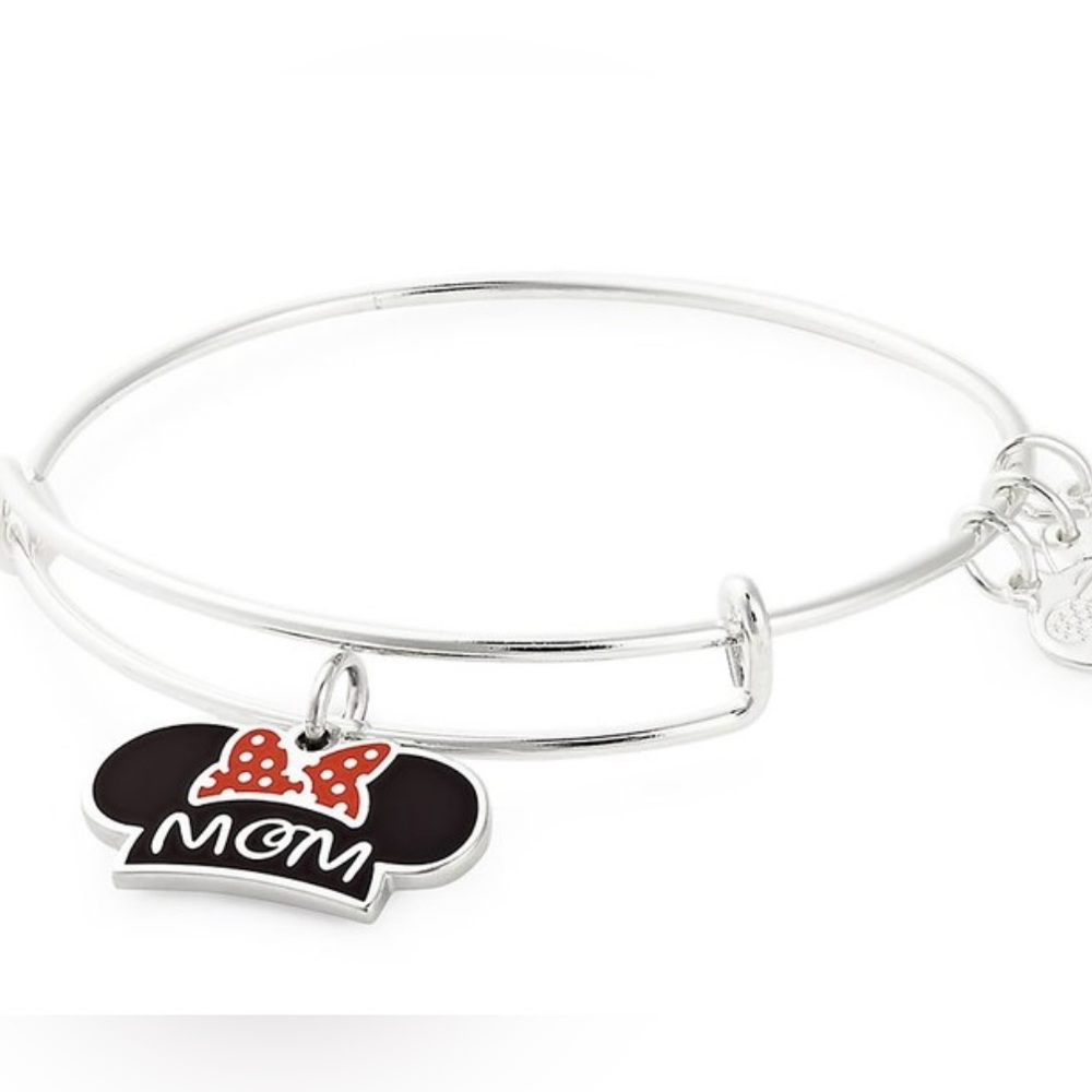 Alex and Ani Silver and Black Mom Bracelet